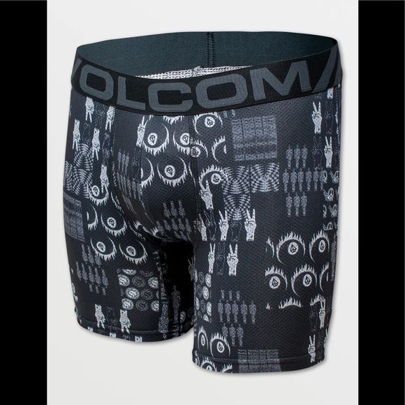 Volcom Stone Mesh Peace Boxer Briefs 3 Pack NIB - Picture 2 of 9